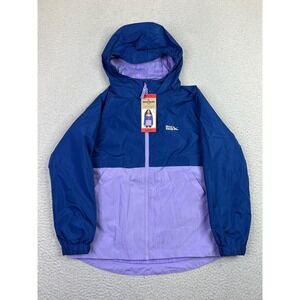 Eddie Bauer Jacket Girls Medium 10/12 Purple 3-in-1 Hooded Fleece Colorblock